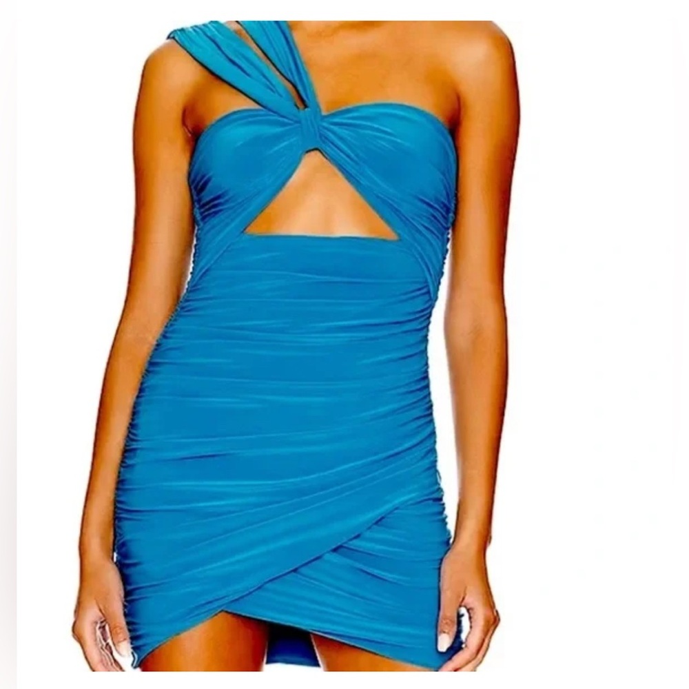 Lovers + Friends Vibrant Blue dress EUC y2k Club Romance Statement